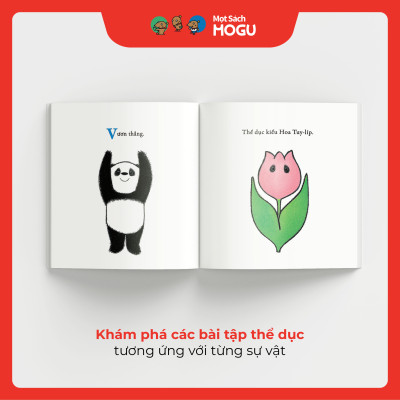 Truyện Ehon bé 1-2-3 tuổi - Bài thể dục bắt chước của gấu trúc