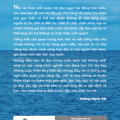 SÁCH - Nửa Gánh Suy Tư - Tác Giả Hoàng Mạnh Hải
