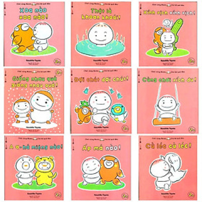 Ehon Nhật Bản nuôi dưỡng tâm hồn: Momo Chú Bé Quả Đào Chơi cùng Momo phát triển kỹ năng vận động và cảm xúc (Bộ 9Q - Phần 3) Tặng kèm poster An Toàn Cho Con Yêu Quy Tắc An Toàn 5 Ngón Tay