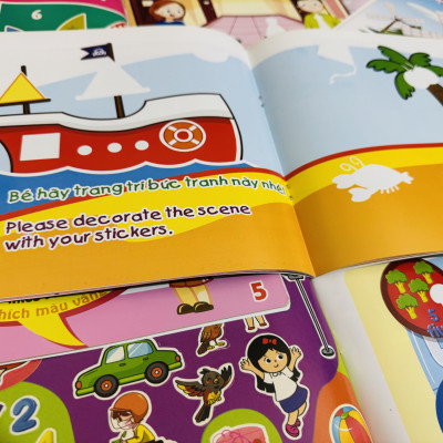 Sách- Combo 6 Cuốn sách Miếng dán Thông minh cho bé - My First Sticker Book (Phát triển Tư Duy và Khả năng Sáng tạo)