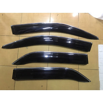 Bộ vè che mưa dành cho Toyota Fortuner 2005-2016 viền chỉ mạ cao cấp