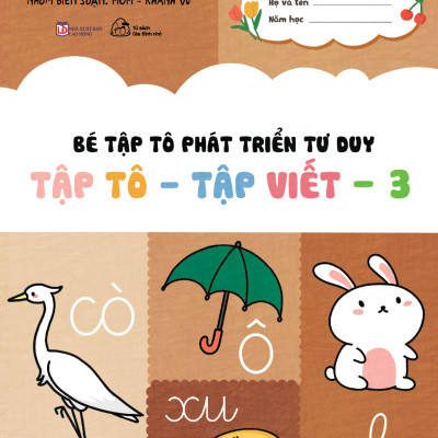 Bộ Sách Bé Tập Tô Phát Triển Tư Duy - Tập Tô-Tập Viết (Bộ 8 Cuốn)