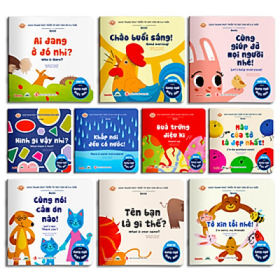 Sách - Combo 10 Quyển Ehon Song Ngữ - Phát Triển Tư Duy Cho Bé 0 - 6 Tuổi