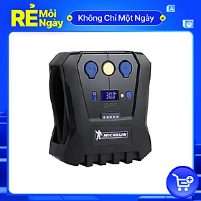 Máy bơm lốp ô tô, xe hơi tự ngắt Michelin 4398ML (12266) động cơ mạnh mẽ 180W cho áp suất tối đa 150PSI, tốc độ bơm nhanh 35l/phút
