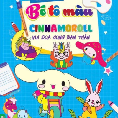 Combo Bé Tô Màu Cinnamoroll + Bé Tô Màu Baby Three (Bộ 4 Cuốn) - HA