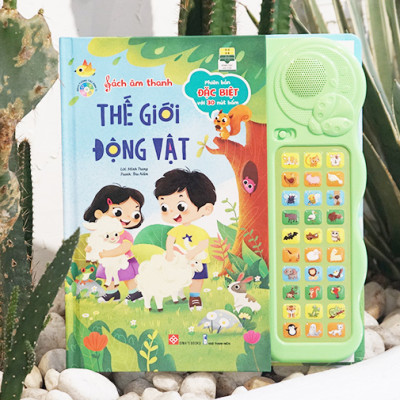 Sách Âm Thanh Đinh Tị - Thế Giới Động Vật - Dành Cho Trẻ Từ 0 - 6 Tuổi (Phiên Bản 30 Nút)
