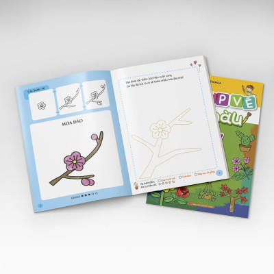 Combo 8 Quyển Tô Màu - Tập Vẽ Tăng Khả Năng Tư Duy +Sáng Tạo Cho Bé Yêu: Tặng Kèm Hộp Sáp Màu 12 Màu Xinh Xắn