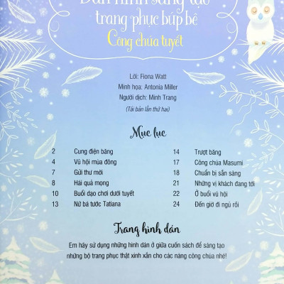 Sticker Dolly Dressing - Dán Hình Sáng Tạo Trang Phục Búp Bê - Công Chúa Tuyết