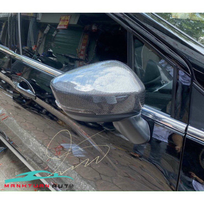 Bộ ốp gương xe Mitsubishi Xpander 2018- 2023 nhựa ABS vân carbon cao cấp