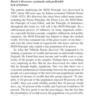 The 80/20 Principle: The Secret to Success by Achieving More with Less