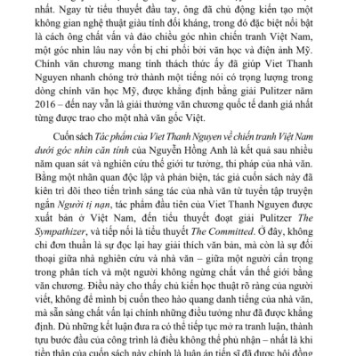 Sách - Tác Phẩm Của Viet Thanh Nguyen Về Chiến Tranh Việt Nam Dưới Góc Nhìn Căn Tính