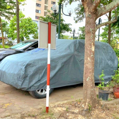 Bạt phủ ô tô chất liệu vải không dệt cao cấp thương hiệu MACSIM dành cho Mitsubishi Xpander màu ghi - sử dụng trong nhà, ngoài trời