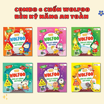 Combo 6 cuốn: Cùng Wolfoo Rèn Kỹ Năng An Toàn