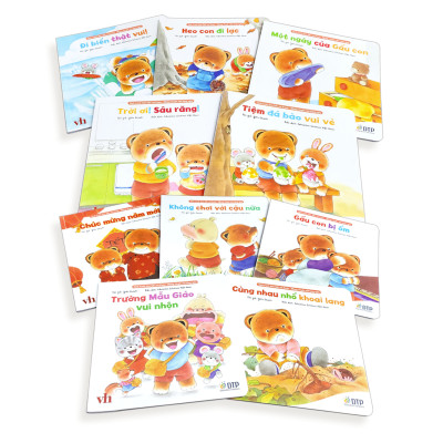 Sách - Dtpbooks - Trọn bộ sách tranh ehon Gấu con Kuma - Những chuyện nhỏ hàng ngày