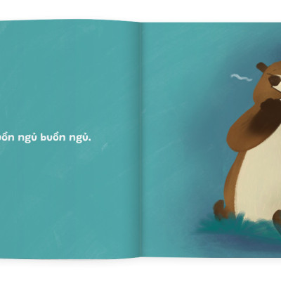 Sách Ehon - Buồn ngủ ơi là buồn ngủ - Dành cho trẻ từ 0 - 4 tuổi