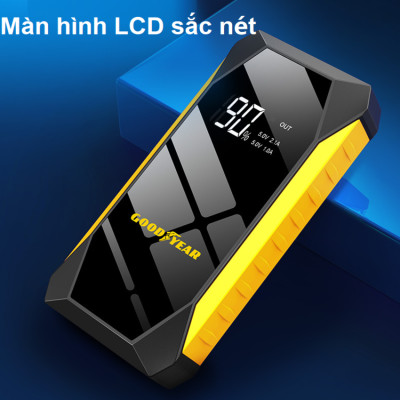 Bộ kích bình điện ô tô, kiêm pin sạc dự phòng Goodyear GY-5295, dung lượng 10000mAh