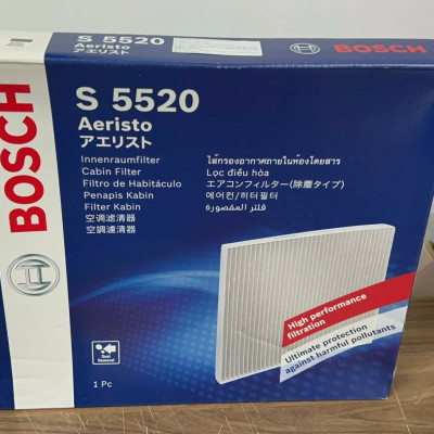Lọc Điều Hòa Loại Tiêu Chuẩn BOSCH Ariesto S5520 Cho Xe Hyundai Santafe, Sonata, Kia Optima/K5, Sedona/Carnival..