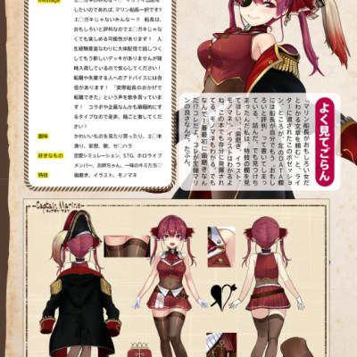 宝鐘マリン ファンブック&コミックアンソロジー ♯お宝海賊日誌 TAKARA KANE MARIN FAN BUKKU & KOMIKKUANSO