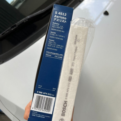 Lọc Gió Điều Hòa Tiêu Chuẩn BOSCH Aeristo S4512 Dành Cho Xe SUZUKI XL-7 (20-), Ertiga ( 19 - )