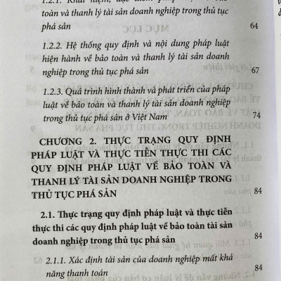 Pháp Luật Hiện Hành Về Bảo Toàn Và Thanh Lý Tài Sản Doanh Nghiệp Trong Thủ Tục Phá Sản