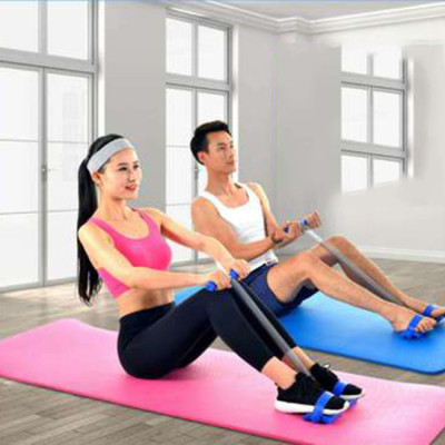 Dụng cụ tập thể dục cho lưng, bụng có dây kéo lò xo đơn REXCHI( Màu ngẫu nhiên)