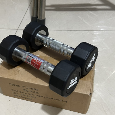 Tạ tay bọc cao su Iron Grip 2.5kg 1 quả T THIEN TRUONG SPORT