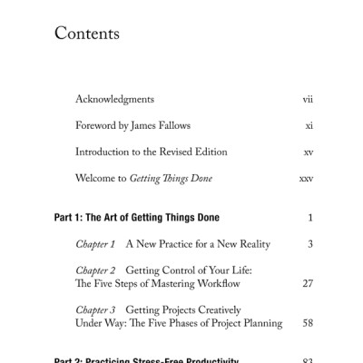 Getting Things Done: The Art Of Stress-Free Productivity
