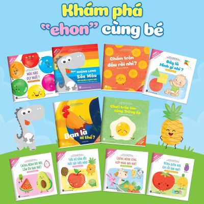 1 Cuốn Trong Trọn Bộ 10 tập EHON Song Ngữ cho bé thông minh sáng tạo: Ehon Điều Kỳ Diệu Của Hình Khối + Điều Kỳ Diệu Của Âm Thanh + Điều Kỳ Diệu Của Màu Sắc (1 cuốn giao ngẫu nhiên cho bé 0-6 tuổi / Bộ Sách Phát Triển Trí Tuệ & Kích Thích Thị Giác Cho Bé)