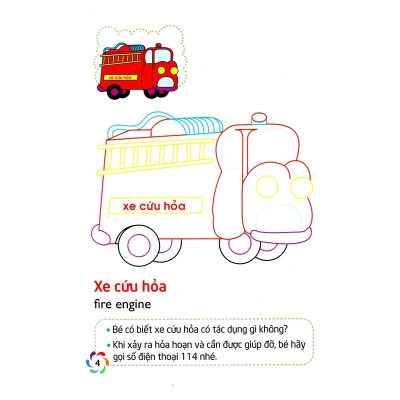 Bé Tập Tô Màu Và Nhận Biết Thế Giới Xung Quanh - Phương Tiện Giao Thông - Bản Quyền
