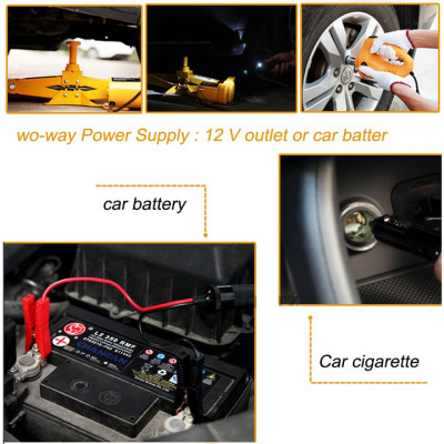Bộ nâng kích gầm điện nhãn hiệu ROGTZ TY-42EJ-S kiêm máy bơm lốp và máy siết ốc ô tô đa năng 3 trong 1 