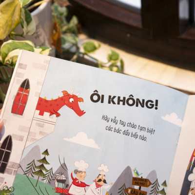 Sách - Sách kể chuyện tương tác tình huống – Truyện kể về Rồng con - Đinh Tị Books