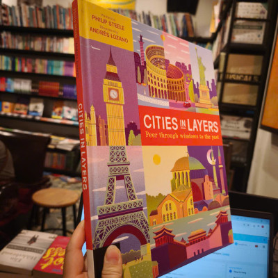 Sách - Cities in Layers by Philip Steele - Peer Through Windows To The Past