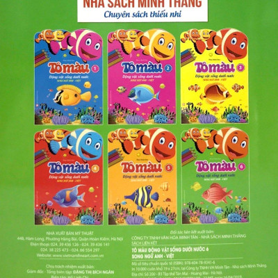 Tô Màu Động Vật Dưới Nước Tập 6 (Song Ngữ Anh Việt)