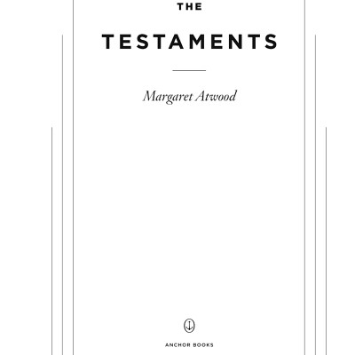 The Testaments: A Novel (Handmaid