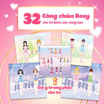 Combo Sách thời trang công chúa Daisy, Mia, Jenny, Rosy (4 Cuốn)
