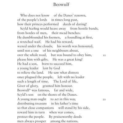 Beowulf: Dual Language And New Verse Translation