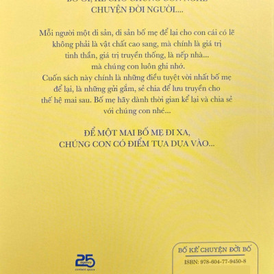 Sách - Bố Kể Chuyện Đời Bố - Hướng Dẫn Viết Nhật Ký Dành Cho Bố