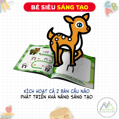 Combo Sách Làm Quen Chữ Cái Tiếng Việt  - Tập 1 + 2 TẶNG BỘ BÚT SÁP MÀU THIÊN LONG - Tác giả Dr. Pencil & Rose