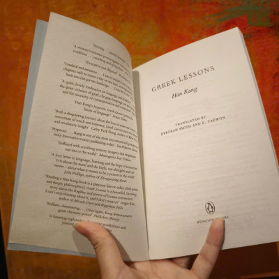 Sách - Greek Lessons: A novel by Han Kang, Nobel Prize winner/Sách ngoại văn tiếng Anh nhập UK