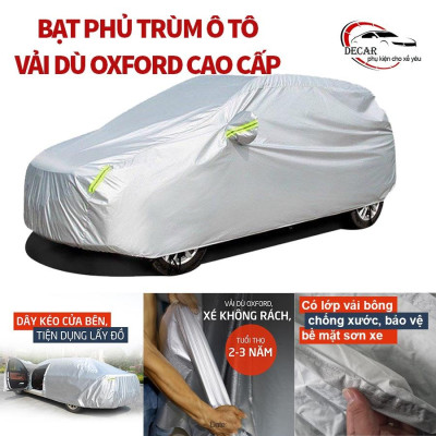 Bạt vải dù Oxford bảo vệ xe Hyundai Grand I10 thông minh, áo che trùm phủ kín xe ô tô 5 chỗ chống nắng, nóng, mưa
