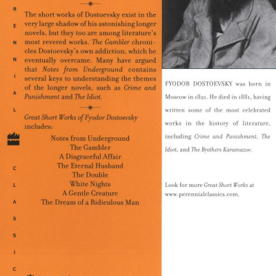 Sách ngoại văn: Harper Perennial Modern Classics - Great Short Works Of Fyodor Dostoevsky