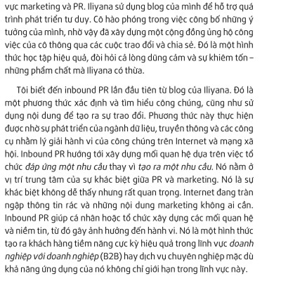 Inbound PR - Dịch Chuyển Hoạt Động Theo Mô Hình Inbound
