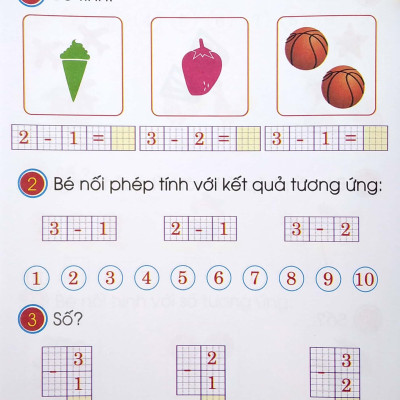 Chuẩn Bị Cho Bé Vào Lớp 1 - Bé Vui Học Toán - Quyển 2 (Tái Bản)