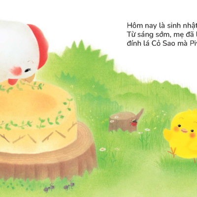 Gà con Piyo vào Ngày sinh nhật - Sách tranh Pop-up