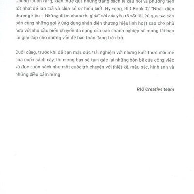 Rio Book No.2 - Nhận Diện Thương Hiệu, Những Điểm Chạm Thị Giác (Tái Bản)