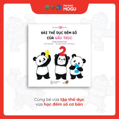Truyện Ehon bé 1-2-3 tuổi - Bài thể dục đếm số của Gấu Trúc