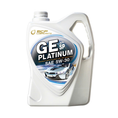 Nhớt Ô Tô BCP GE PLATINUM SAE 5W30- API SP - Can 4L Nhập Khẩu Thái Lan - Dùng cho xe động cơ xăng đời mới