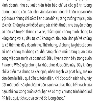 Inbound PR - Dịch Chuyển Hoạt Động Theo Mô Hình Inbound