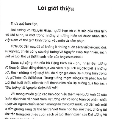 Đại Tướng Võ Nguyên Giáp Thời Trẻ (Tái Bản 2022)