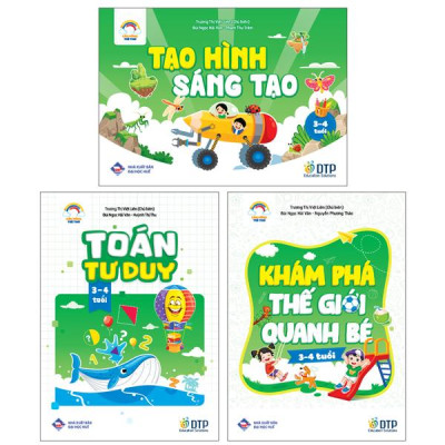 Sách - Bộ Sách Cầu Vồng Trẻ Thơ - Dành Cho Trẻ 3-4 Tuổi (Bộ 3 Quyển)
